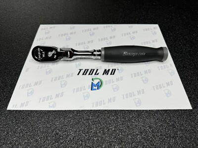 #ad Snap on Tools NEW 3 8quot; Drive DARK TITANIUM Soft Grip FLEX HEAD Ratchet FHF80ADT $179.95