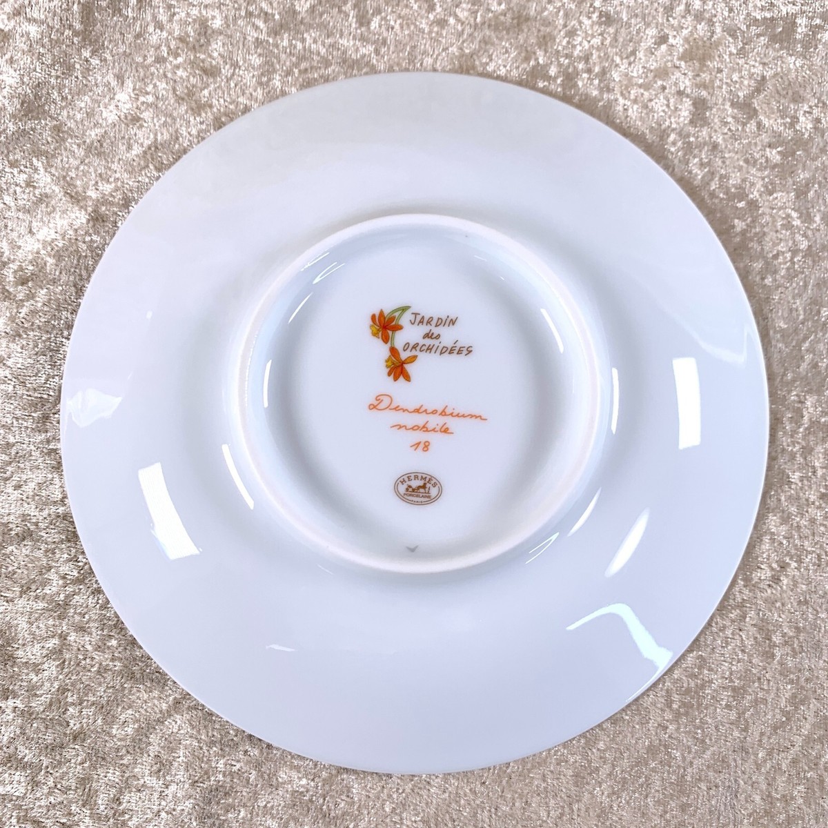 HERMES Jardin des Orchidées 陶器皿 Hermes Jardin des