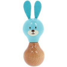Hochet maracas en bois massif laqué Raoul le lapin Made in Jura - Vilac 8075B