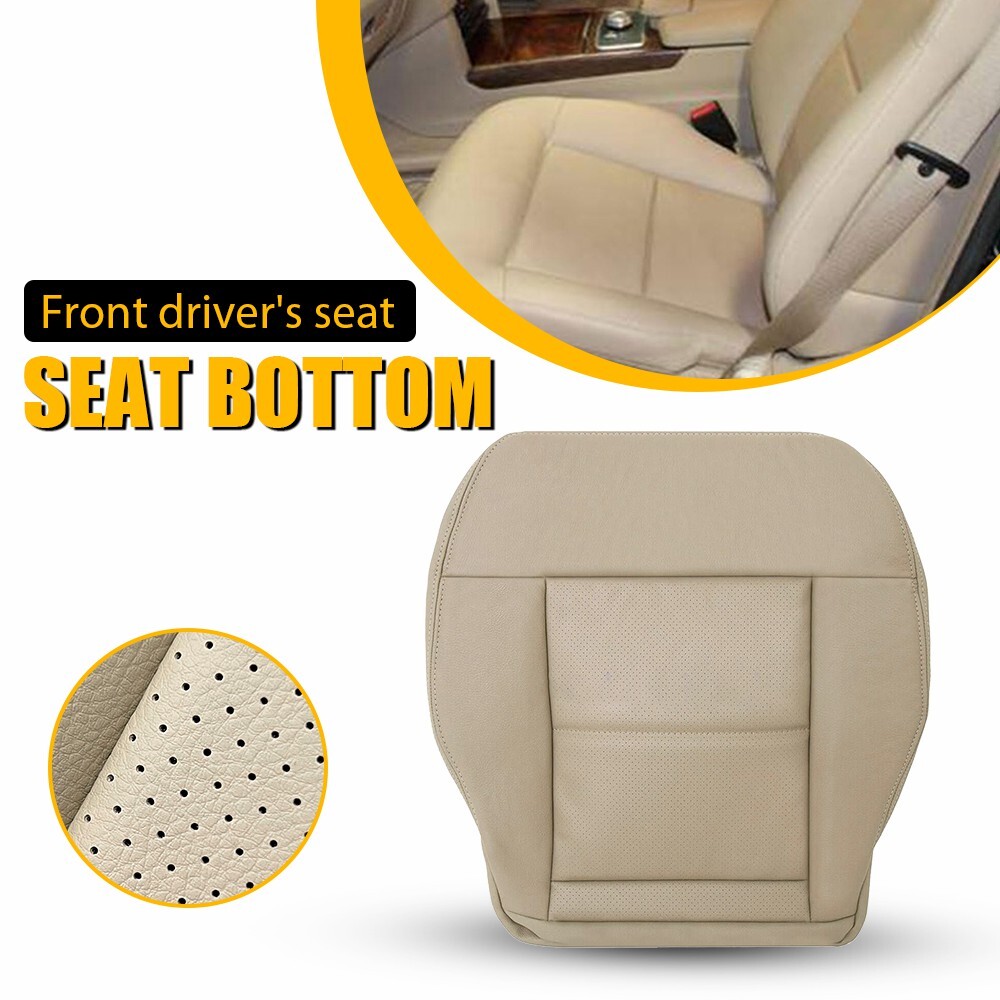 For Mercedes Benz E350 E550 2010-2014 Driver Side Bottom Leather Seat Cover Tan