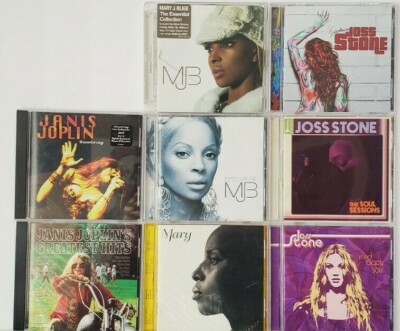  8 CD Lot - Mary J. Blige / Joss Stone & Janis Joplin 
