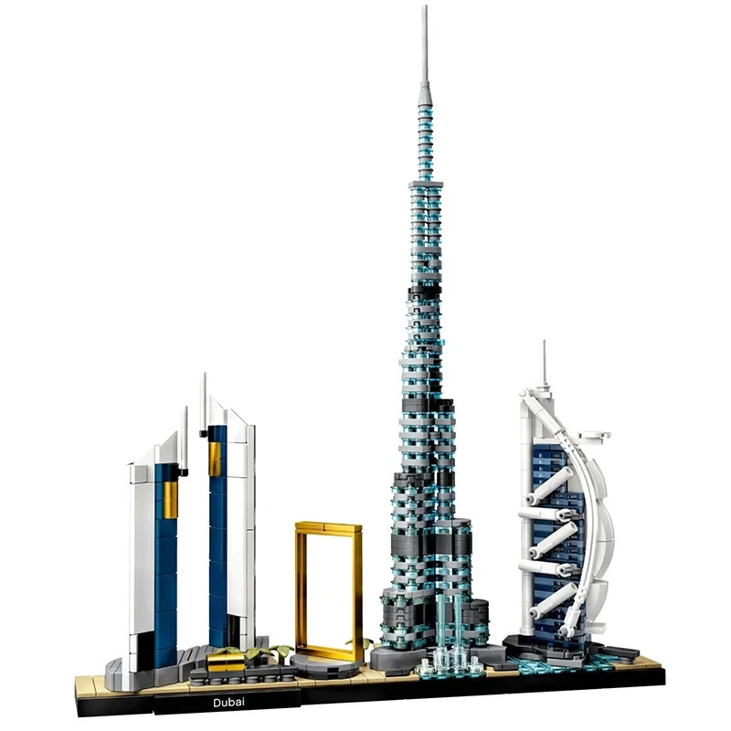 Dubai City Skyline Building Blocks - 3D Puzzle - Construction Bricks Set