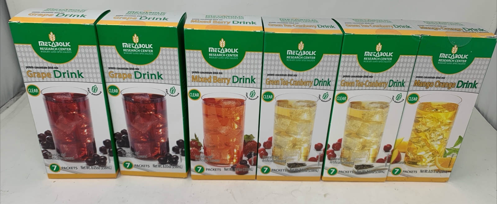 Lot (6) Boxes MRC Metabolic Research Center Protein Drinks 42 Drinks