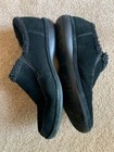 Pre Owned Lands' End Women's All Weather Suede Black Slip On Moc Shoes Size 10M — photo 4