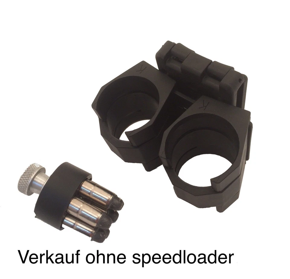 S&W / Revolver. Höppner und Schumann Doppel Speedloaderhalter für K / L rahmen.