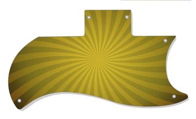SG Half Face 61 Re-Issue Pickguard Custom Gibson Graphical Guitar Big Top Yellow