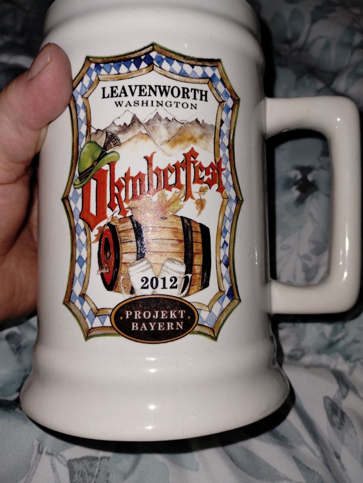 Ceramic BEER Mug Stein Oktoberfest 2012 Leavenworth, WA eBay