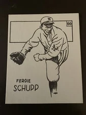 #66 FERDIE SCHUPP (1969 SCFC art card) Scarce pre-TCMA issue FREE SHIPPING