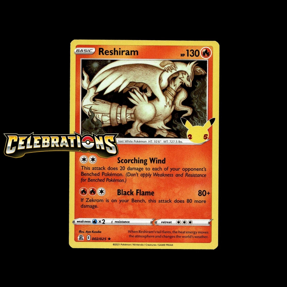 Reshiram 002/025 Celebrations for sale | eBay