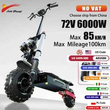48V 60V 72V 1200W 2400W 3200W 6000W Single/Dual Drive Electric Scooter85km/h Max