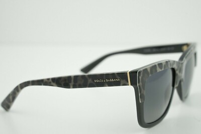 DOLCE & GABBANA  Black on Leopard Polarized Sunglasses Dolce & Gabbana Dg 4326 Cat Eye Sunglasses Sequin Leopard  main image 3