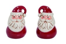 Johanna Parker SANTA Salt and Pepper, Christmas Santa NWT, Pairs with Rae Dunn