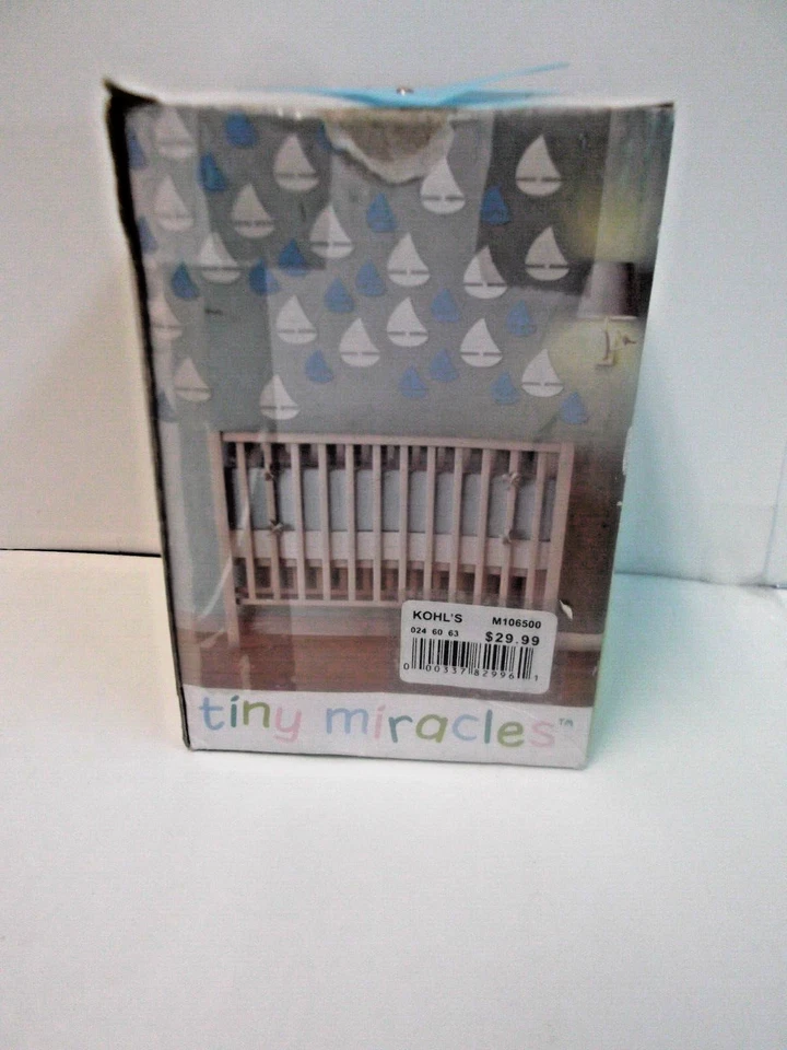 CALCOMANÍAS de Pared Decoración Bebé AZUL y Blanco Pequeños Milagros Guardería Nuevo en Caja Lote de 3 Foto 4 de 4