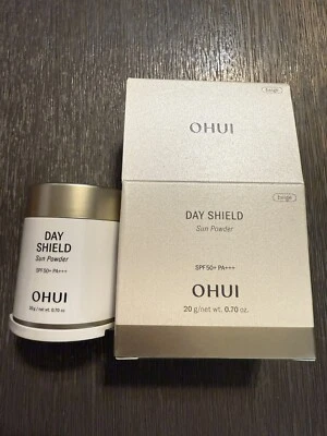 O HUI Day Shield Sun Powder SPF50+ PA+++ 20g + Puff #02 Beige K-Beauty