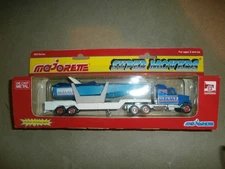 Vintage 613 MAJORETTE Super Movers HO Scale MIAMI Boat Hauler  Truck
