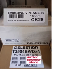 Celestion Vintage 30 16ohm - Now Made in UK - 12 inch 60W Guitar speaker