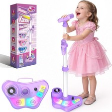 Exssary Kids Karaoke Machine Microphone with Stand, 3 4 5 6 7 8 Year Old Girl Gi