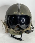 Vintage Vietnam Era US Military Pilot Flight Helmet Gentex W/ Visor & Mic Large