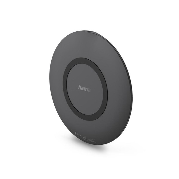 Hama 00201746 Wireless Charger Kabelloses Smartphone-Ladepad 15W Qi Schwarz-image