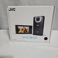 JVC PICSIO GC-FM2BU Full HD Video Pocket Camcorder w/ Touch Screen Lightweight 