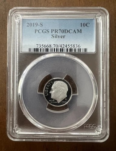 2019 S Silver Roosevelt Dime Proof PR70 DCAM PCGS