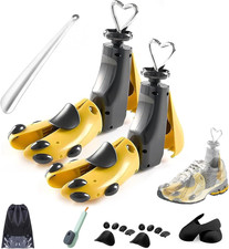 4-Way Adjustable Shoe Stretcher for Men Women, Leather Boot Widener