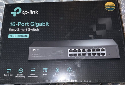 TP-LINK TL-SG1016DE 16-Port Gigabit Easy Smart Switch Rack Mount L2