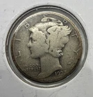1923-P Mercury Silver Dime Very Good Circ., 90% Silver (A)