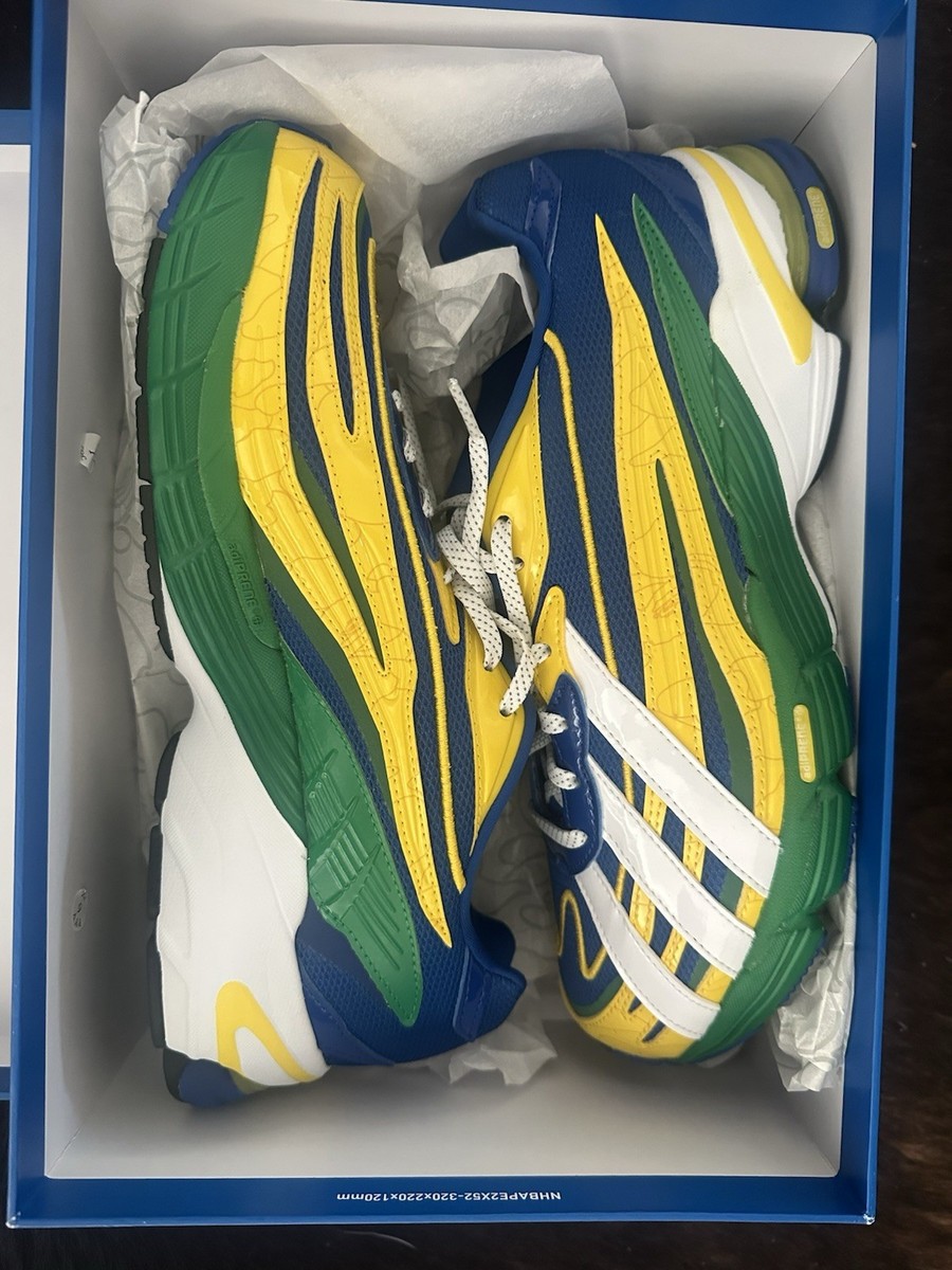 Bape x Adidas Orketro Yellow Blue Green Sneaker size 9 never worn