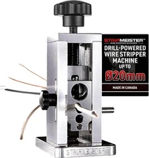 StripMeister Original Drill-Powered Wire Stripper Machine - Manual Silver