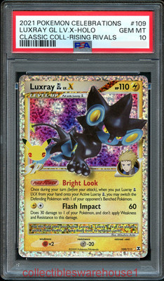 ポケモンカード LUXRAY GL LV.X HOLO PSA 10 Pokemon Celebrations Luxray GL Lv.X 109 PSA 10 | eBay