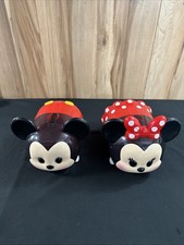 Disney Tsum Tsum Mickey  Minnie Mouse Stack N Display Storage Cases Set Of 2