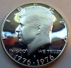 1976-S Kennedy Half Dollar  40% silver PROOF DCAM Bicentennial