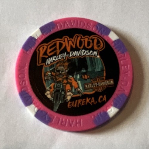 Harley-Davidson Dealership Collectible Poker Chip Redwood Eureka CA Non-Casino