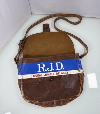 Vintage Pre-1960 Rural Jungle Delivery Leather Newspaper