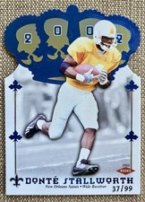 Donte Stallworth Saints Vols 2002 pacific Crown Royale blue foil /99 rookie #190