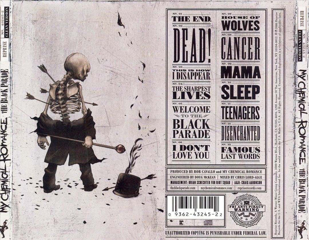 Black Parade by My Chemical Romance (CD, 2007) for sale online | eBay