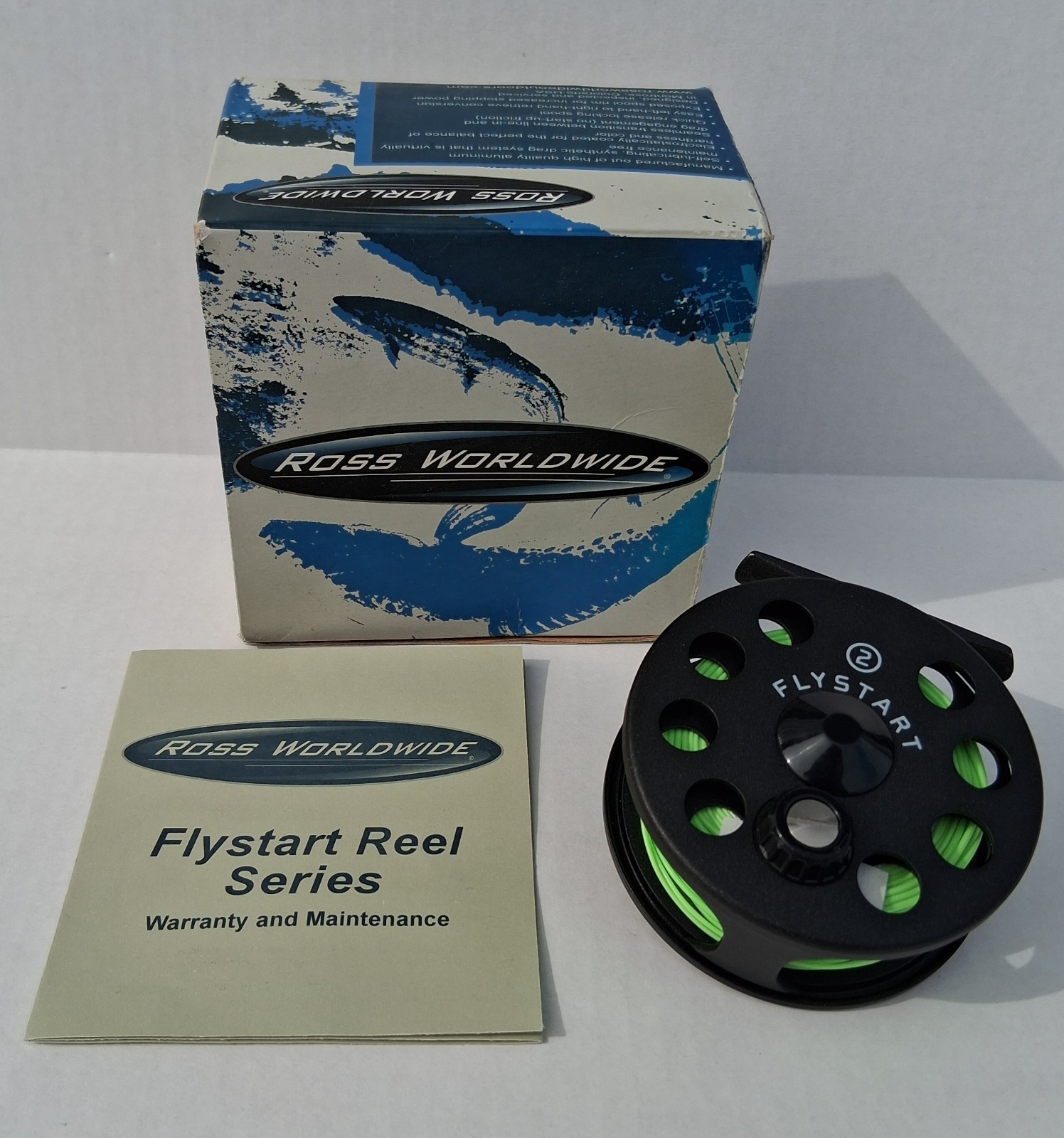 Ross Worldwide FLYSTART REEL 2, black, new in box