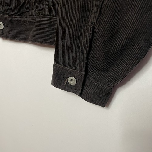 Sonneti Corduroy Jacket Size M/L Short Length Button Pockets Vintage Biker - Picture 8 of 12