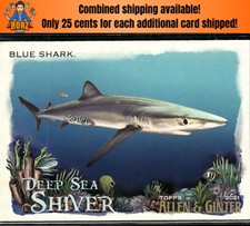2021 Topps Allen & Ginter #DSS-5 Blue Shark Deep Sea Shiver