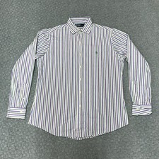 Polo Ralph Lauren Shirt Mens Large Multi Striped Button Up Long Sleeve Cotton