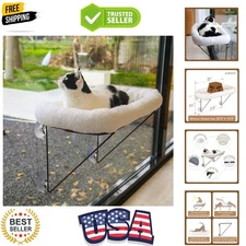 Luxury Cat Window Hammock - 100% Metal Support with Spacious Bed for Large Cats