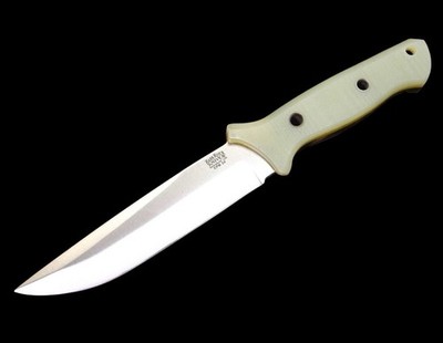 Bark River Knives Bravo 6 Gen II - Matte Ghost Green Jade G10 - Satin 3V