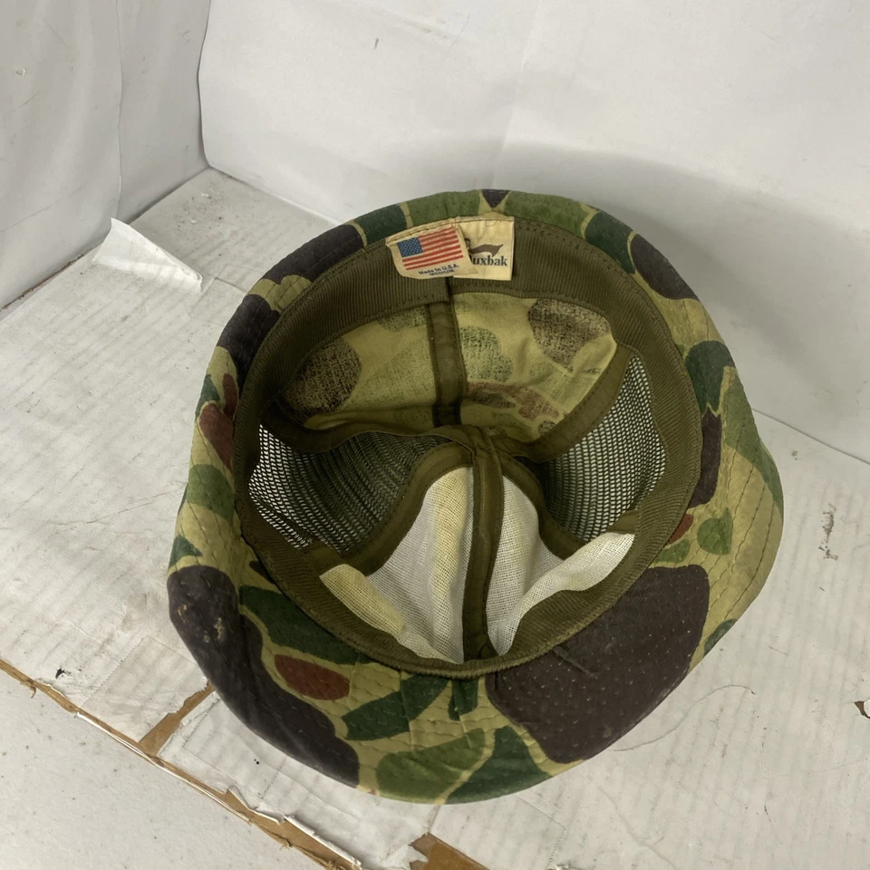 "De colección Duxbak Hombres Boonie Sombrero Gorra Jones Camuflaje Cubo 8"" Hecho en EE. UU." Foto 4 de 4