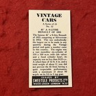 1964 Sweetule “Vintage Cars” 1925 9-LITRE RENAULT Tobacco Card #12   NM-MT — photo 2