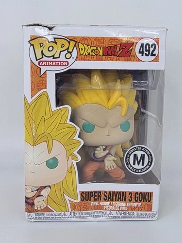 Funko Pop Super Saiyan 3 Goku #492 DragonBall Z Monster Store Exclusive Vaulted