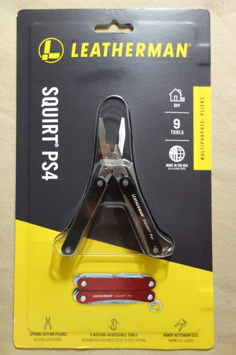 Leatherman Squirt PS4 Black 9-Tool Multi-Tool 831194 Leatherman Squirt PS4 Black 9-Tool Multi-Tool 831194
