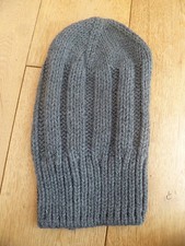 Image of MONSOON ACCESSORIZE GREY CHUNKY RIB KNIT OVERSIZED BEANIE HAT ONE SIZE NEW