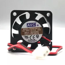 AVC DS04010B12H-050 4010 DC24V 0.11A 2-Wire Dual Ball Mute Cooling Fan