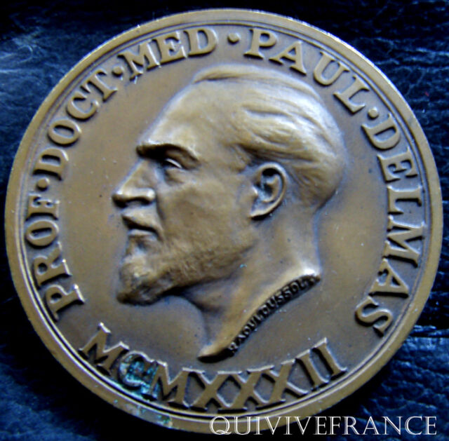 MED3830 - Medaille Pr Paul Delmas Geburtshilfe Montpellier 1932 Par Dussol